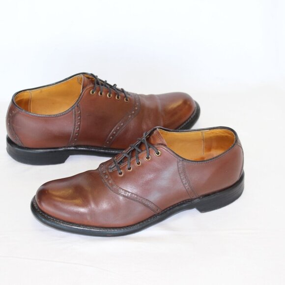 Cole Haan Men's Cognac Brown Oxford Dress Shoe Size 8 - Picture 1 of 16